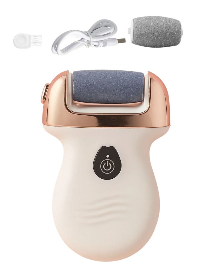 مزيل مسامير القدم للنساء والرجال - أداة باديكير كهربائية قابلة لإعادة الشحن مع رؤوس من الفولاذ المقاوم للصدأ، مبرد محمول للكعب المتشقق والجلد الجاف والمسامير - Image 1